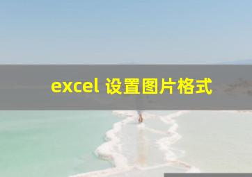 excel 设置图片格式